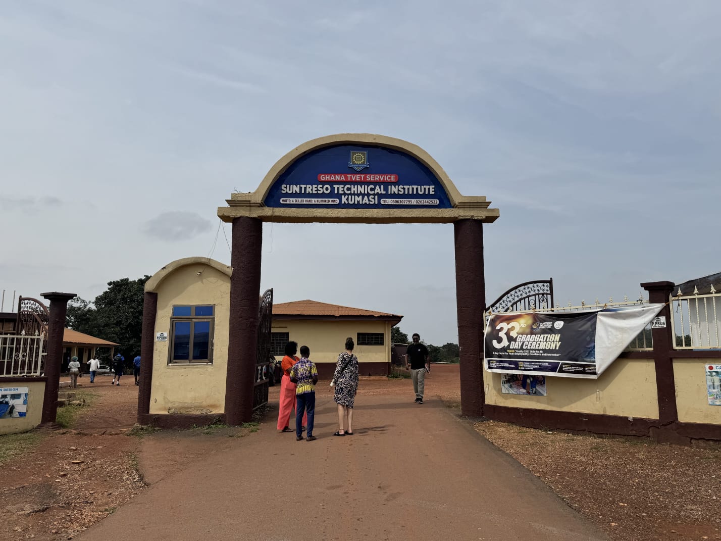Entrance arch of Suntreso Technical Institute, Kumasi